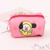 Korean version of Instagram cartoon girl coin purse, cute portable student loose change, canvas small bag, zipper bag Specification image